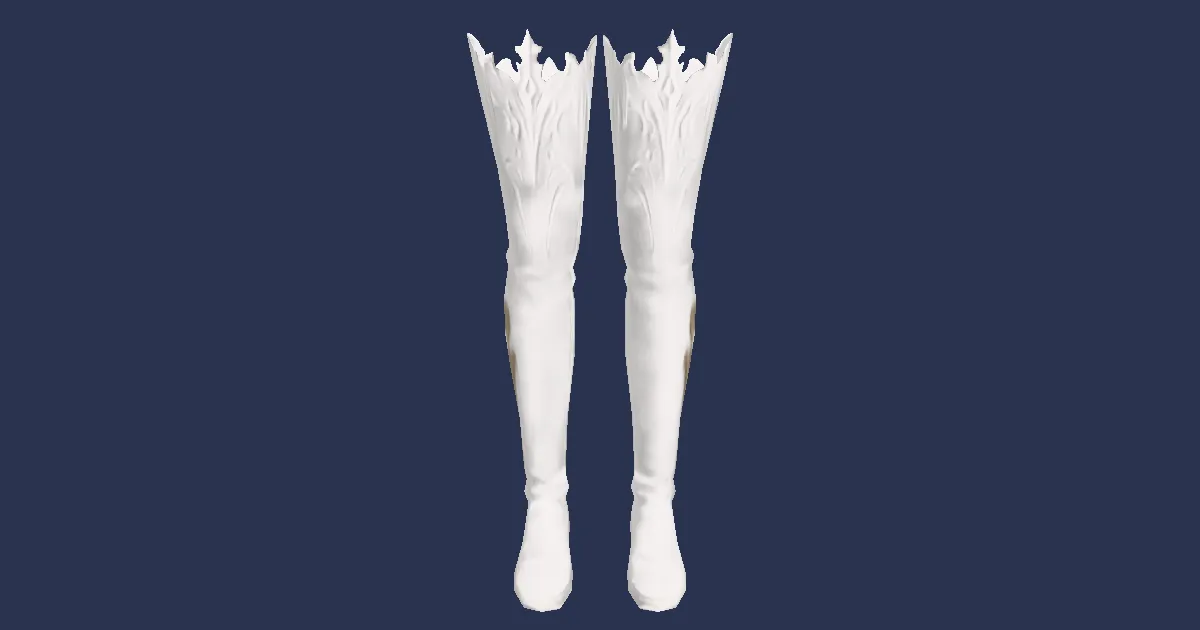 3D-Ansicht von Gebetskniestiefel