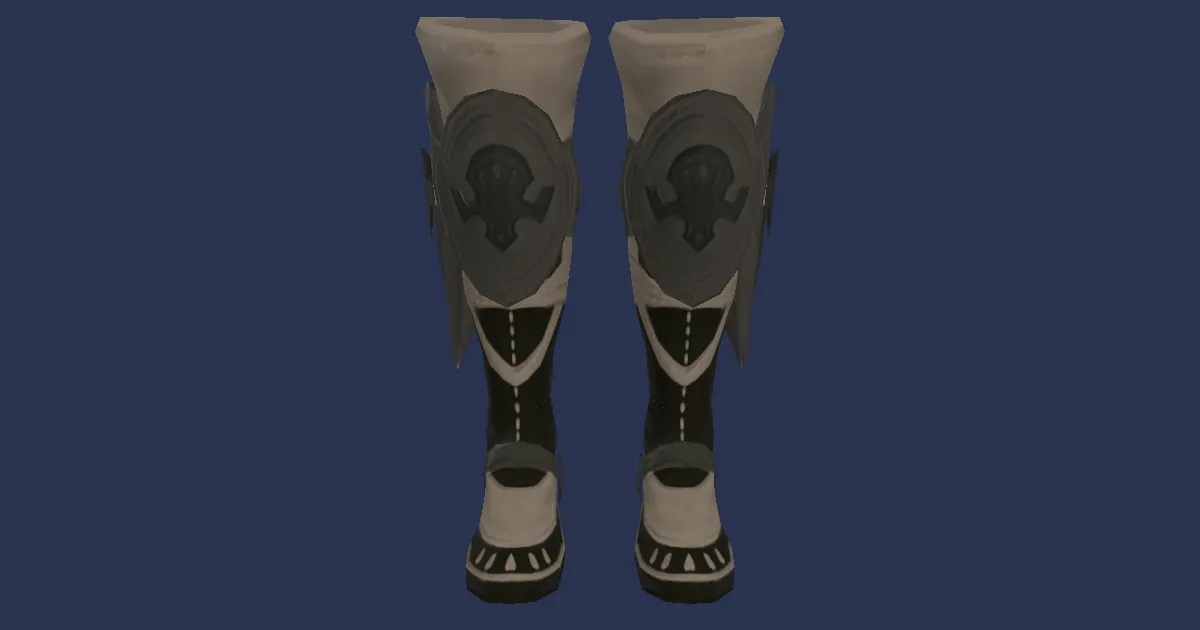 3D-Ansicht von Schlangenleder-Stiefel des Zielens