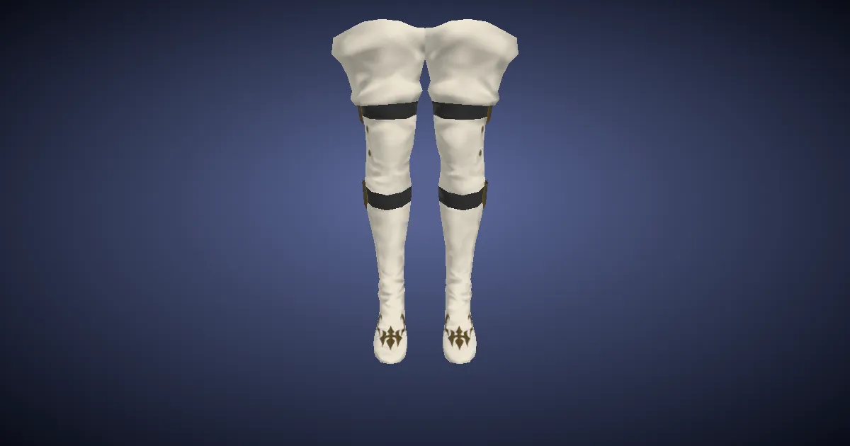 3D-Ansicht von Schlangenleder-Kniestiefel der Heilung