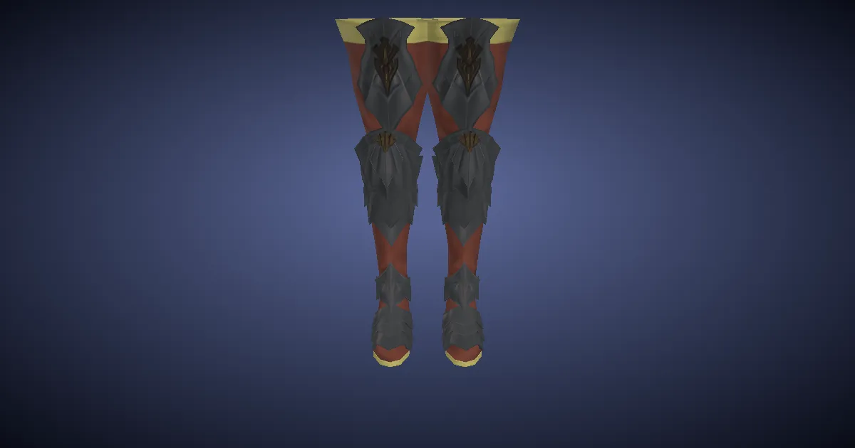 Titanium Sollerets of Maiming - 3D render