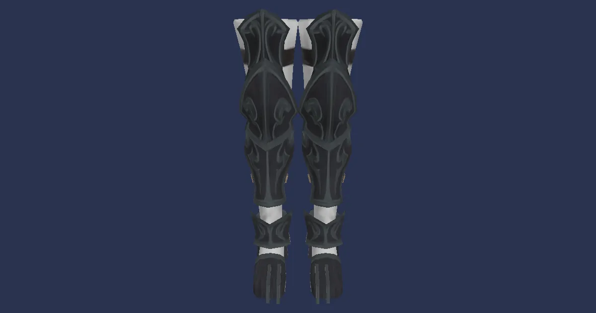 Mythrite Sabatons of Maiming - 3D render