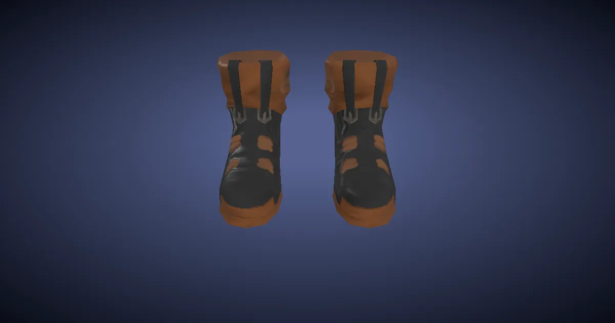 Dhalmelskin Shoes - 3D render