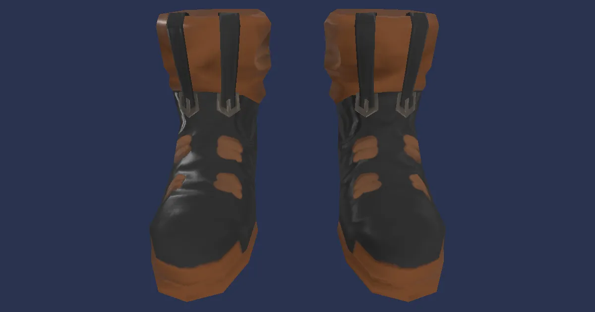 Dhalmelskin Shoes - 3D render