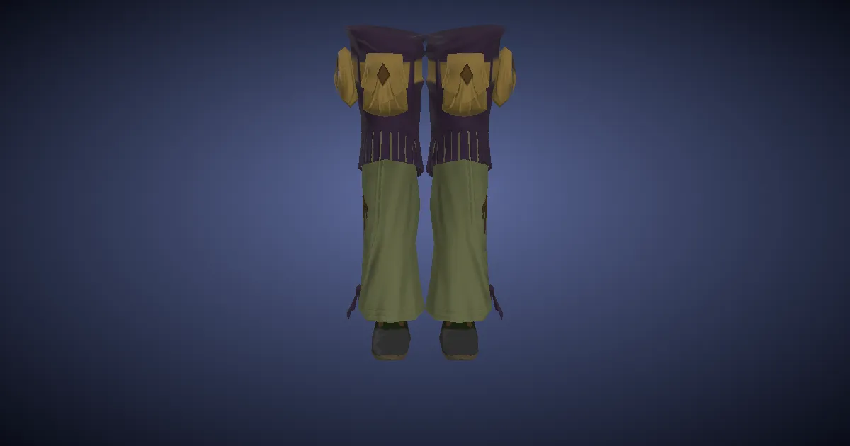 Gaganaskin Fringe Boots - 3D render