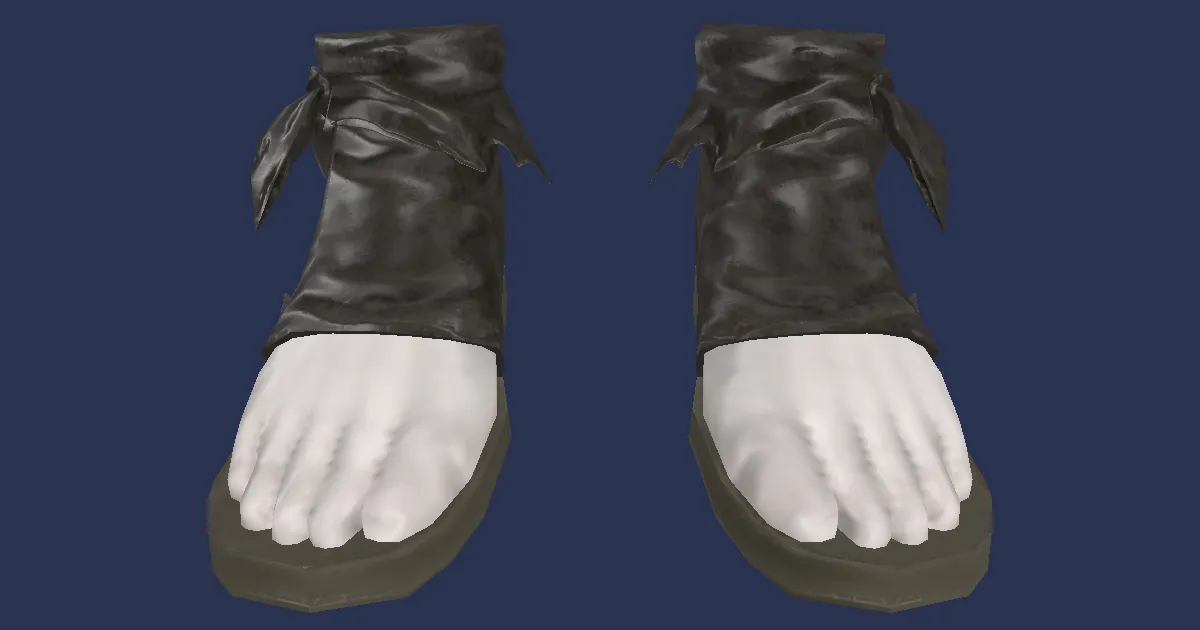 Rendu 3D de Sandales aorannes