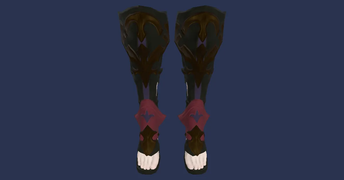 Kumbhiraskin Leg Guards of the Last Unicorn - 3D render
