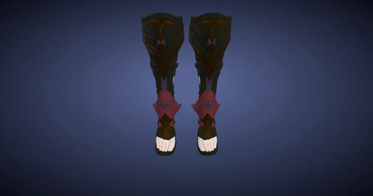 Kumbhiraskin Leg Guards of the Last Unicorn - 3D render