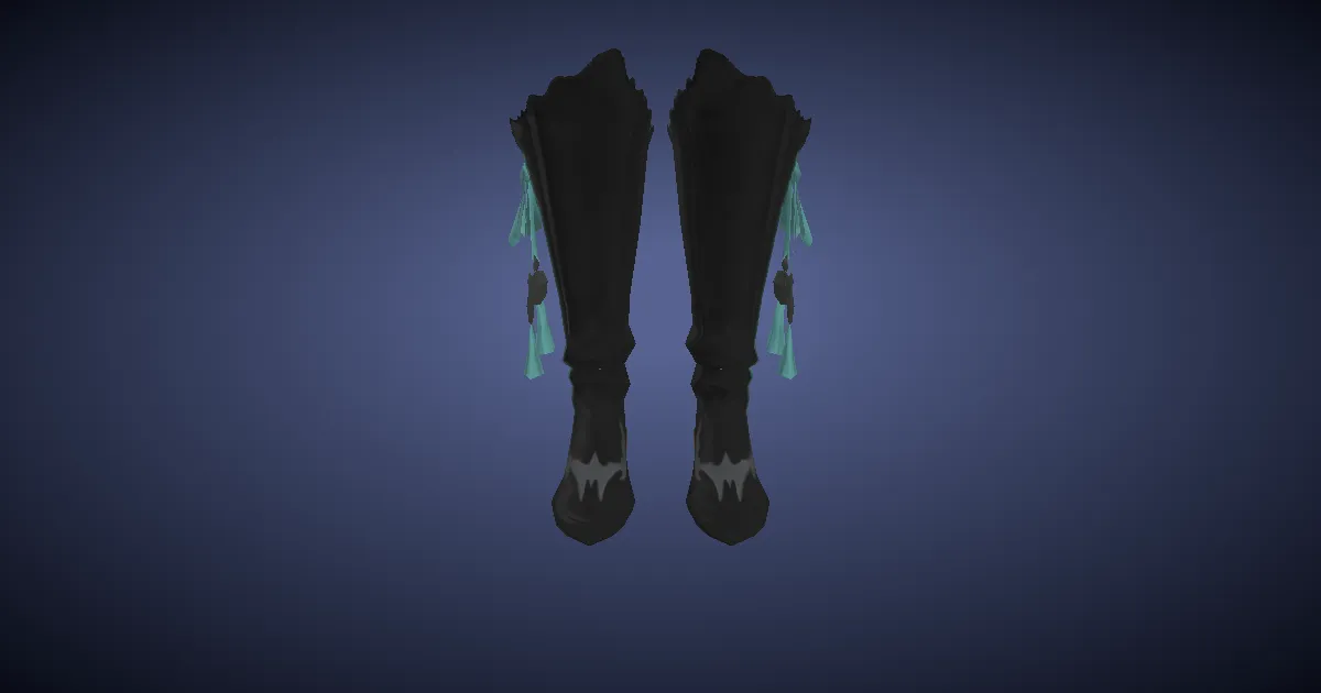 Tigerskin Jackboots of Healing - 3D render