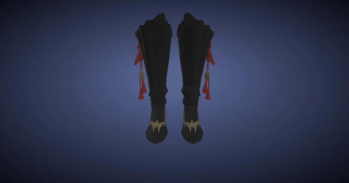 Tigerskin Jackboots of Casting - 3D render