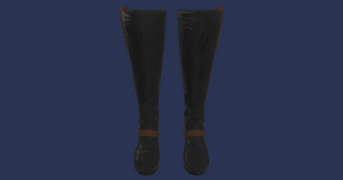 Rendu 3D de Bottes du commandant stratège