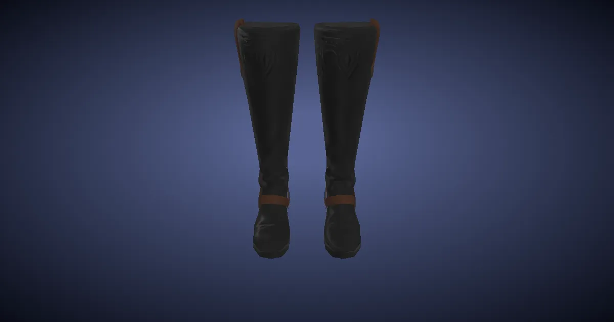 Field Commander's Boots - 3D render