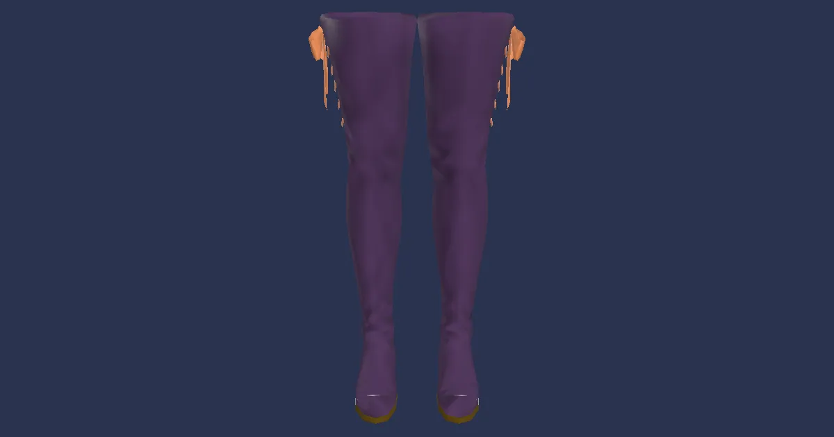 3D-Ansicht von Hexenstiefel