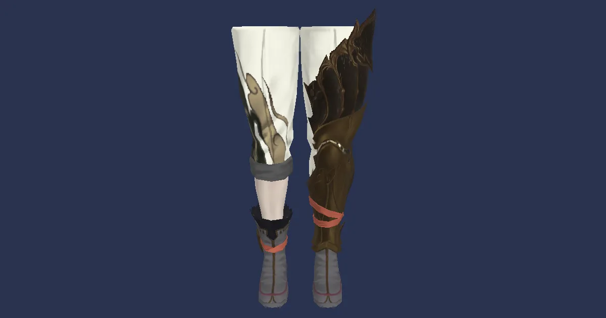 Rendu 3D de Bottes de pacifiste vieillies