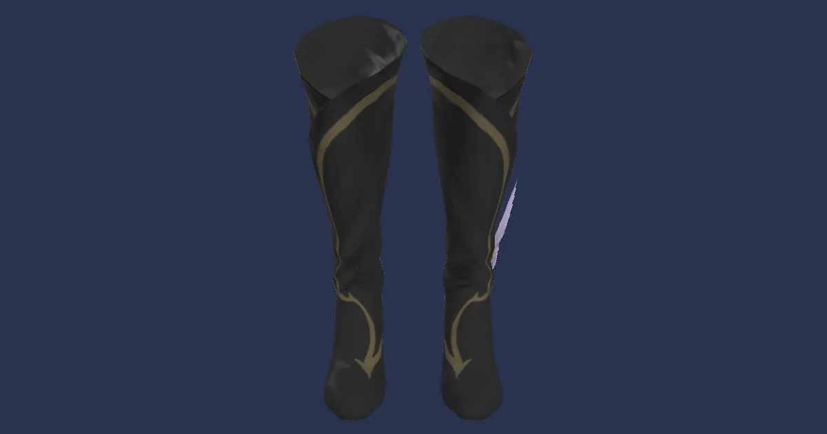 Rendu 3D de Bottes de conteur vieillies