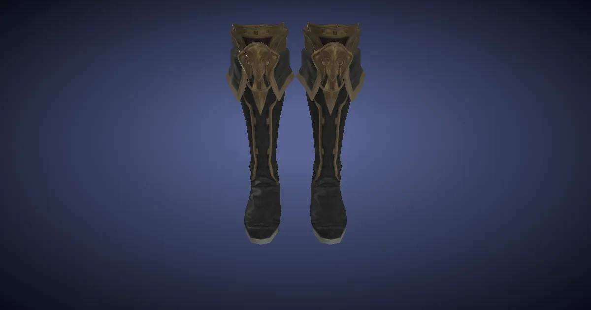 3D-Ansicht von Bücherwyrm-Stiefel