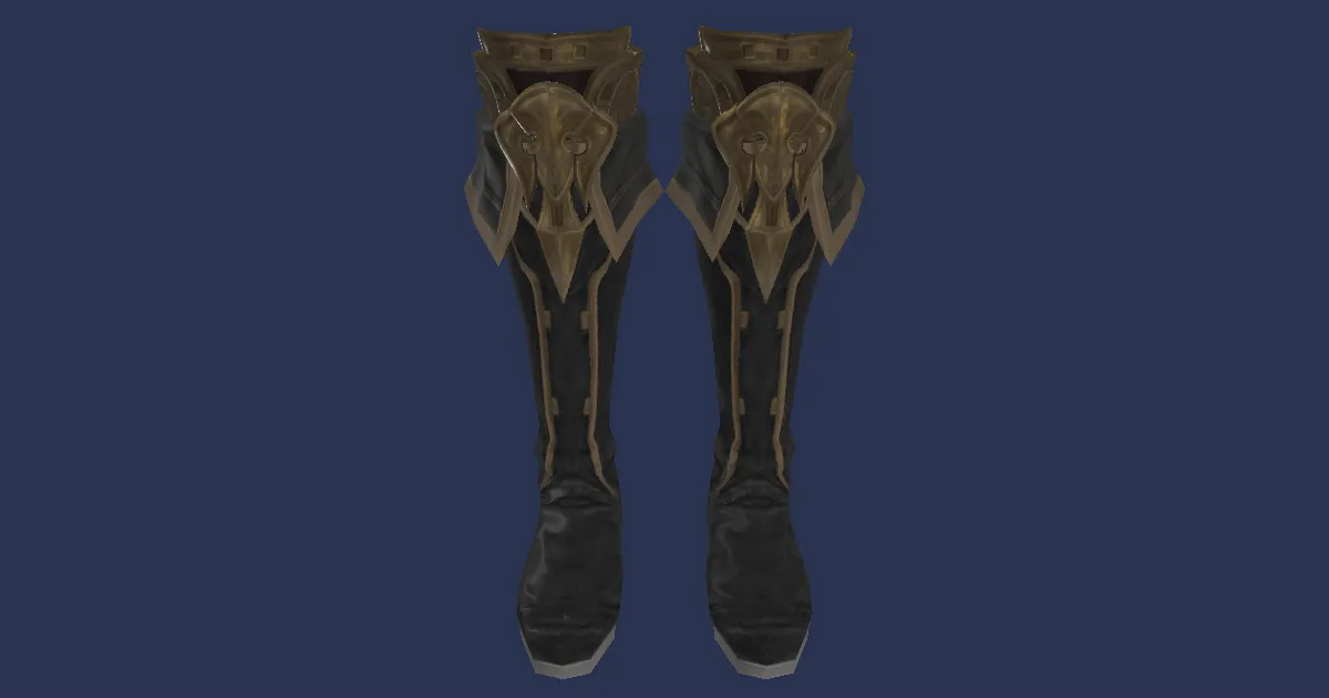 3D-Ansicht von Bücherwyrm-Stiefel