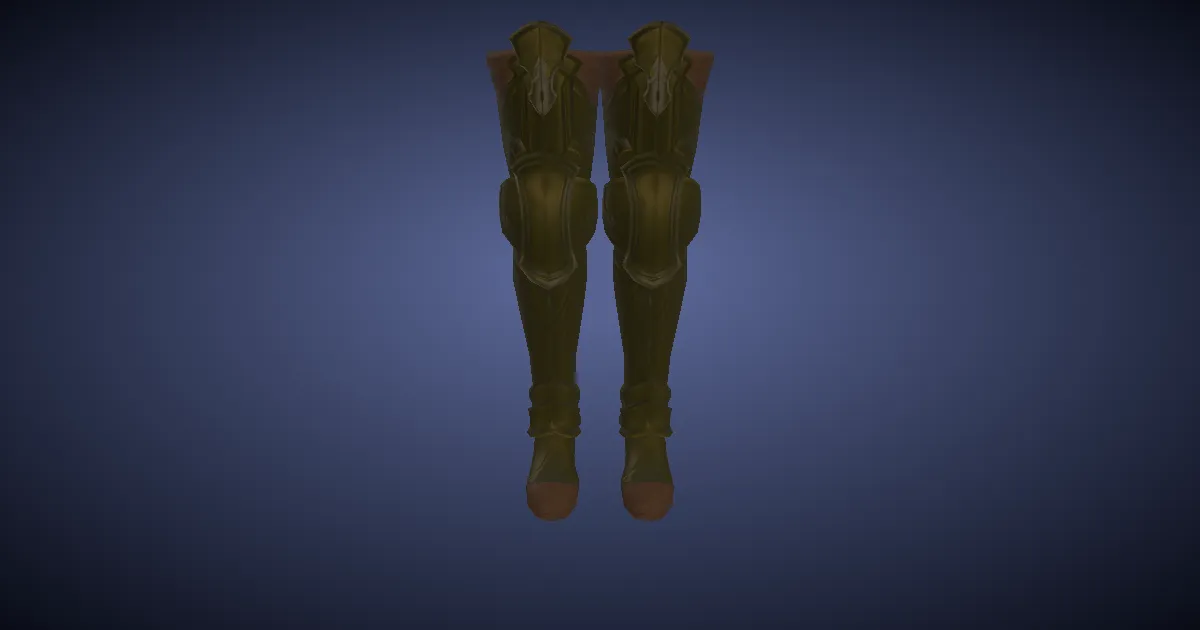 Bluespirit Sabatons of Fending - 3D render