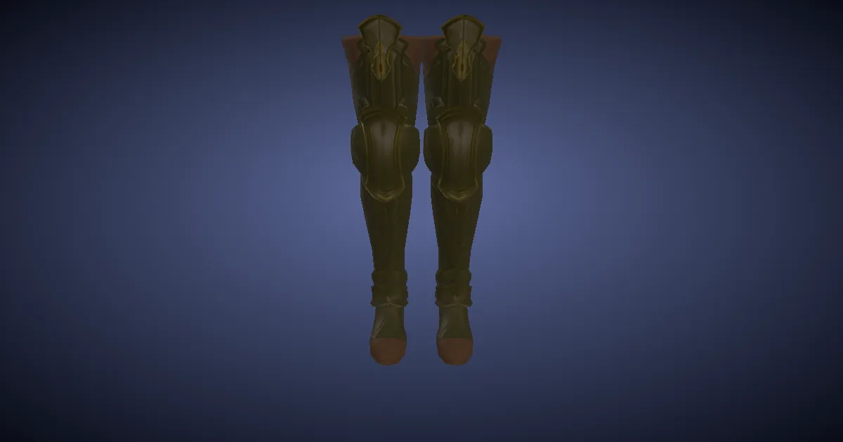Bluespirit Sabatons of Maiming - 3D render
