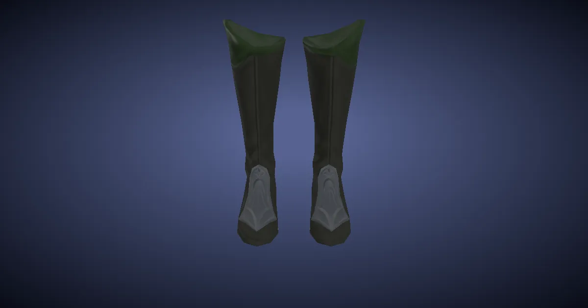 Gliderskin Boots of Casting - 3D render