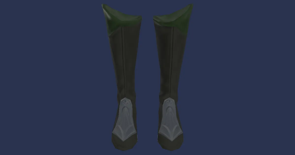 Gliderskin Boots of Casting - 3D render