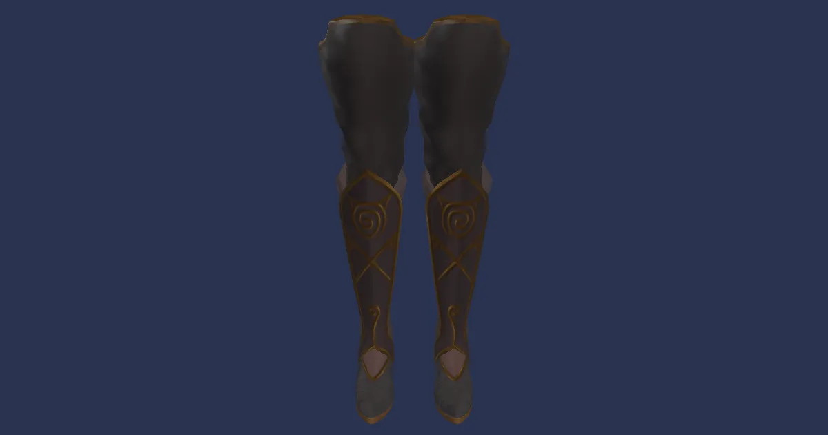 Gliderskin Thighboots of Scouting - 3D render