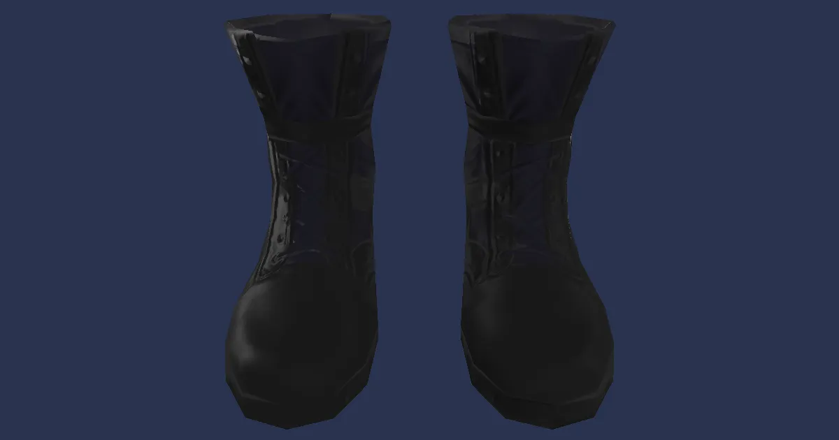 3D-Ansicht von Stiefel des Makai-Frontwächters