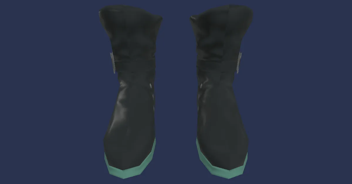 Luncheon Toadskin Boots of Striking - 3D render