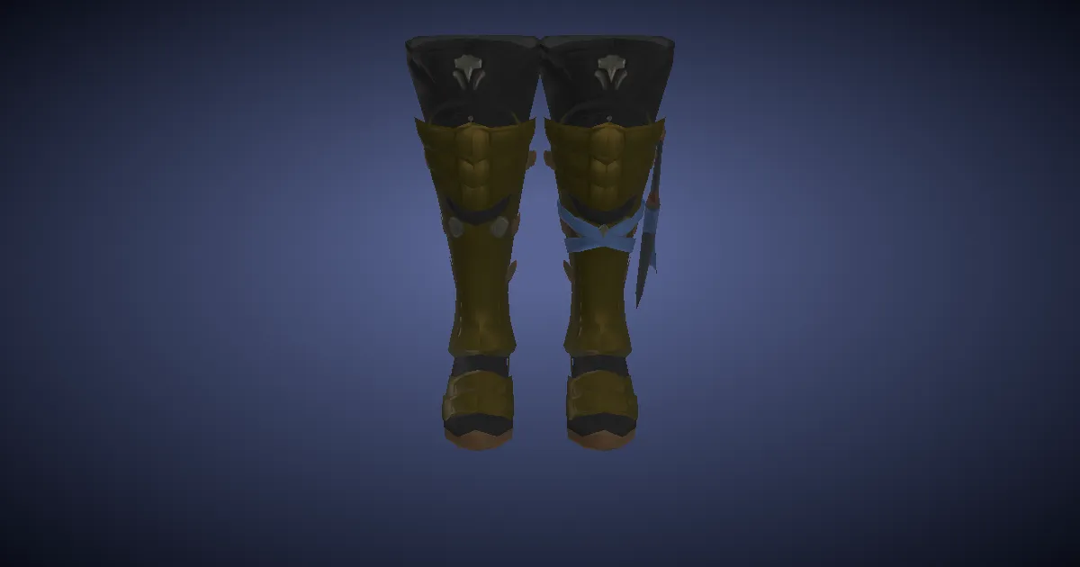 Bluespirit Greaves of Casting - 3D render