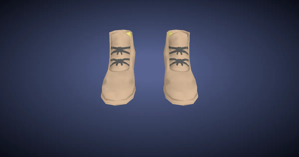 Smilodonskin Shoes of Crafting - 3D render