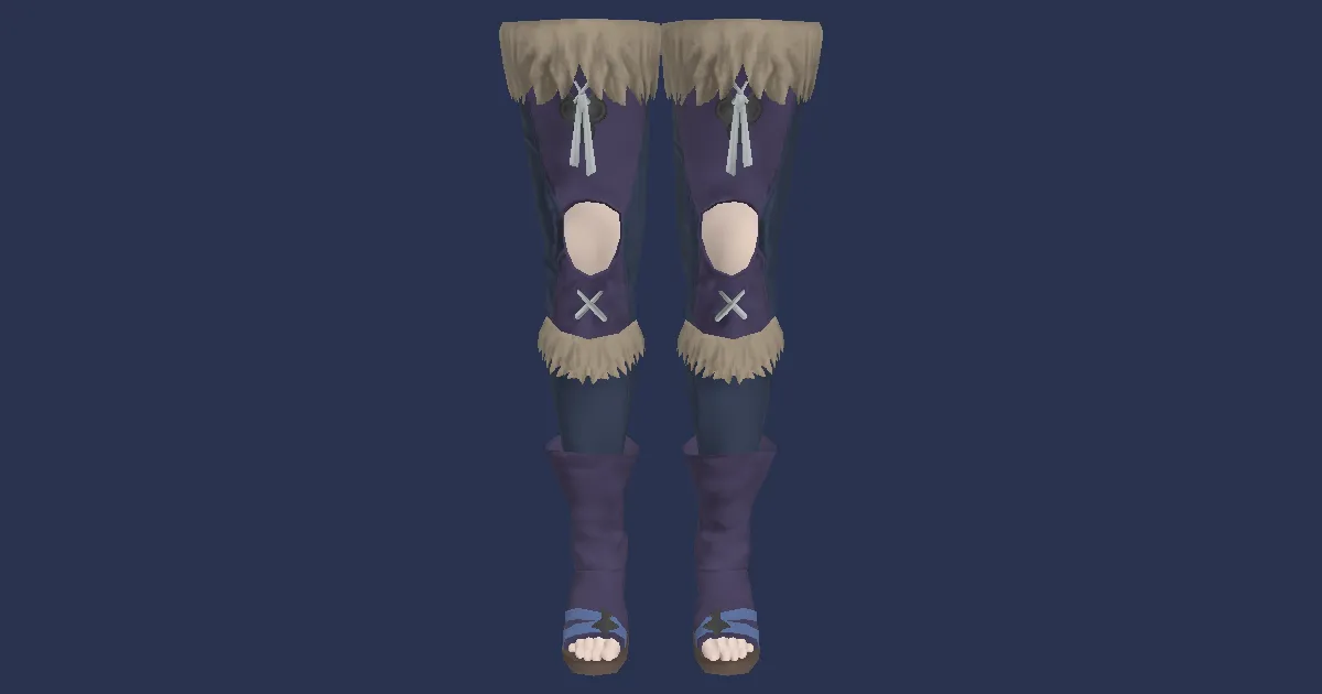 Loboskin Caligae of Aiming - 3D render