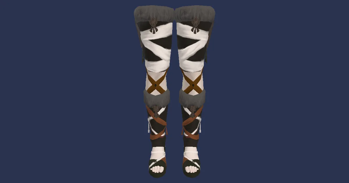 Zonureskin Sandals of Aiming - 3D render