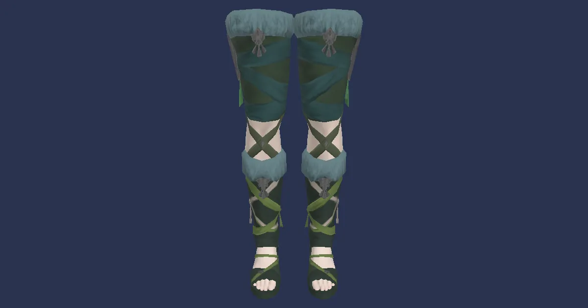 Loboskin Sandals of Scouting - 3D render