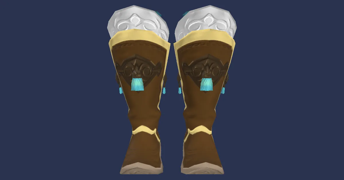 Rendu 3D de Bottes des ressources en cuir de tigre