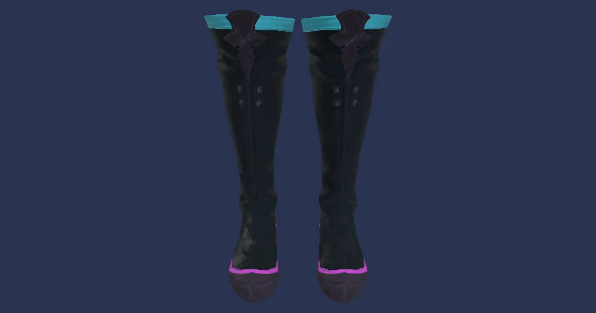 3D-Ansicht von Saigaleder-Stiefel der Verteidigung