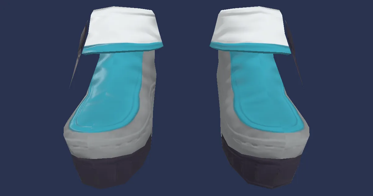 3D-Ansicht von Saigaleder-Schuhe des Schlagens