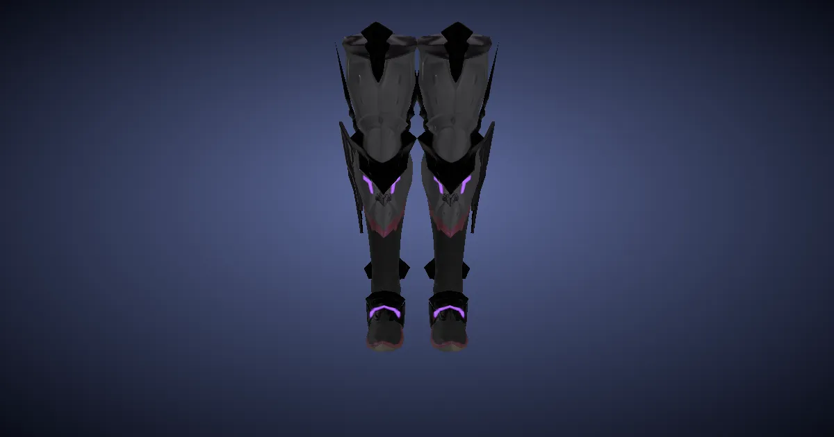 Ra'Kaznar Greaves of Fending - 3D render
