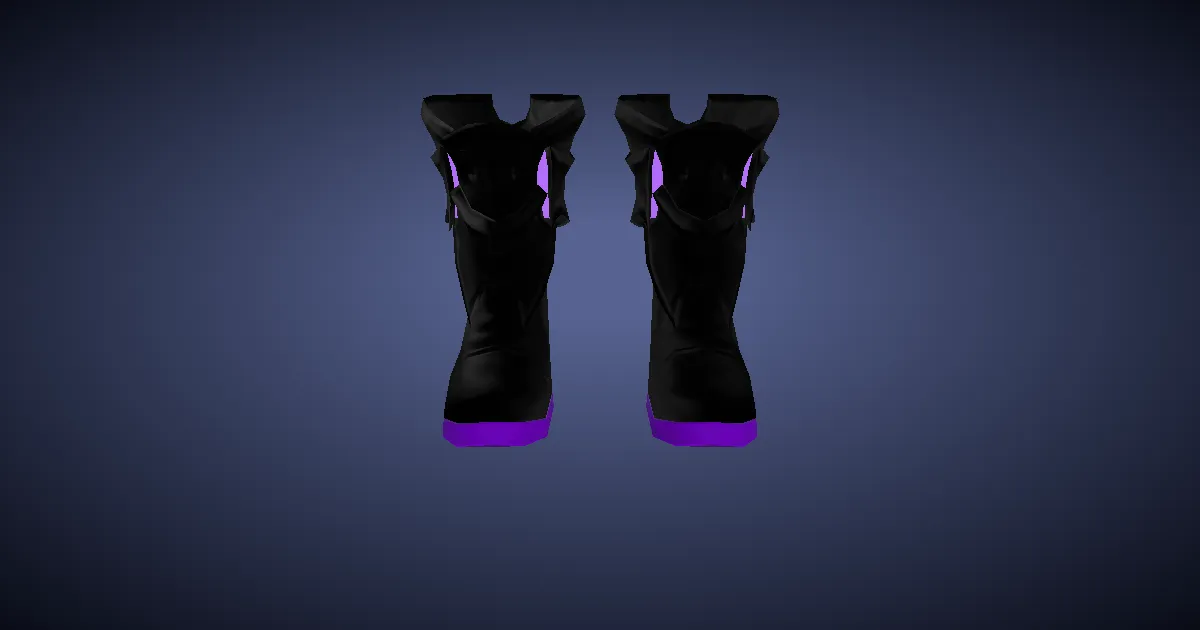 3D-Ansicht von Gargantualeder-Schuhe der Magie