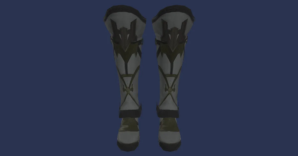 Gajaskin Boots of Fending - 3D render