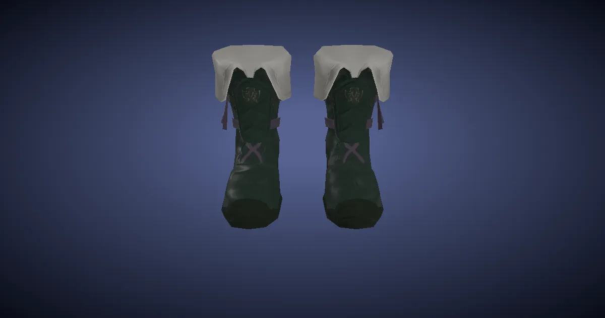 Rendu 3D de Chaussures de pisteur en cuir de gaja