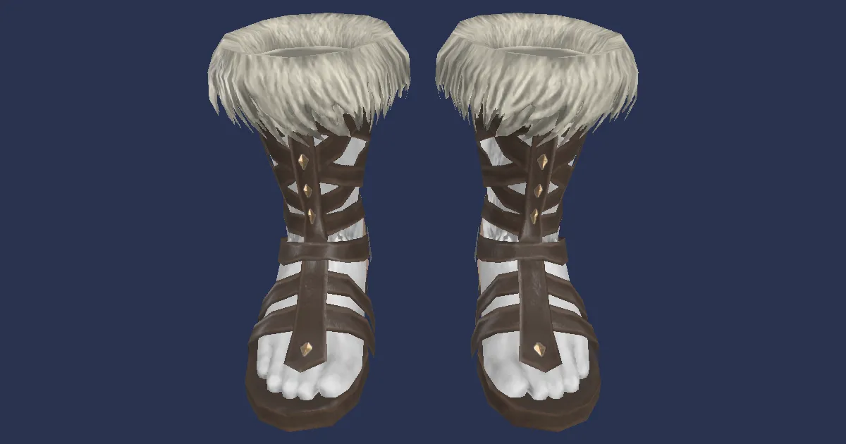 Rendu 3D de Sandales hrothgars