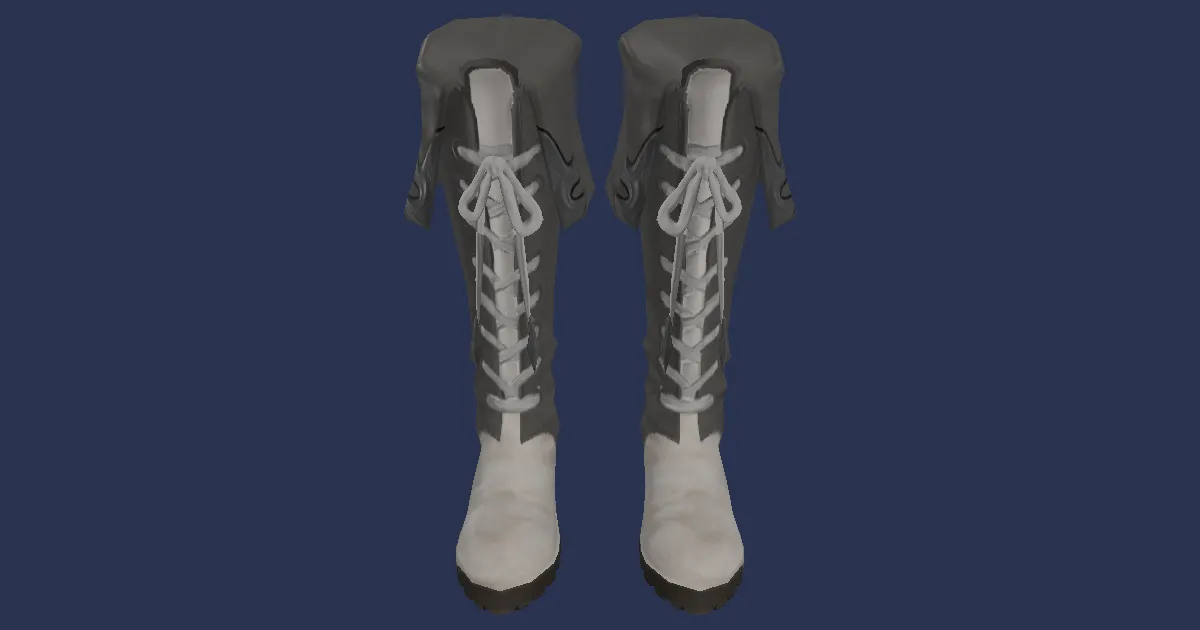 Loboskin Boots - 3D render
