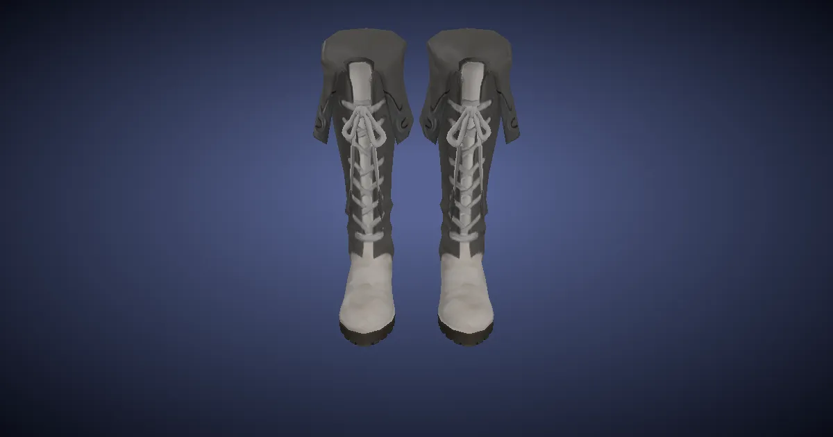 3D-Ansicht von Schakalleder-Stiefel
