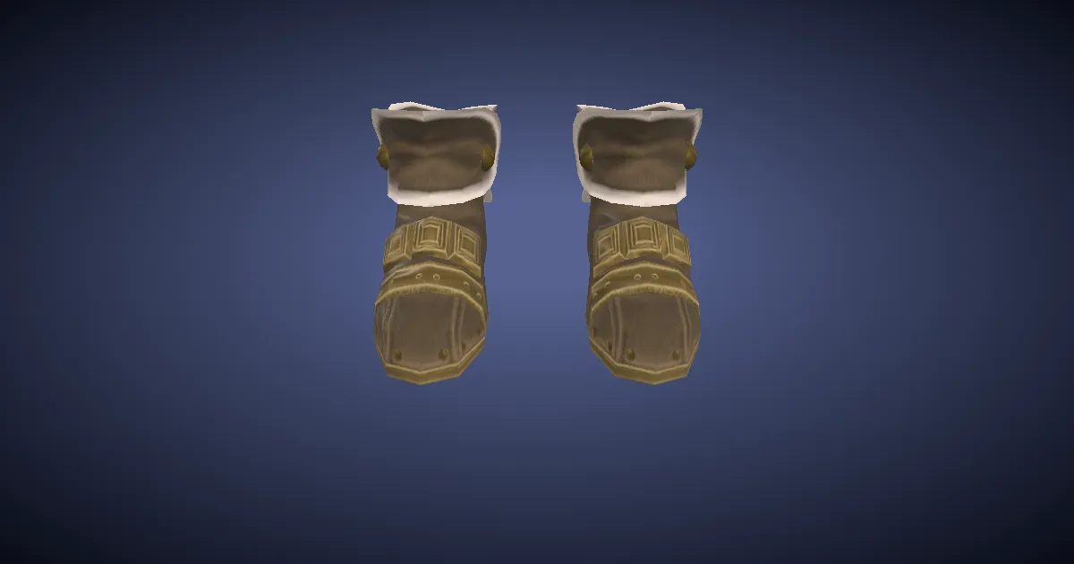 3D-Ansicht von Edelmithril-Schuhe der Verteidigung