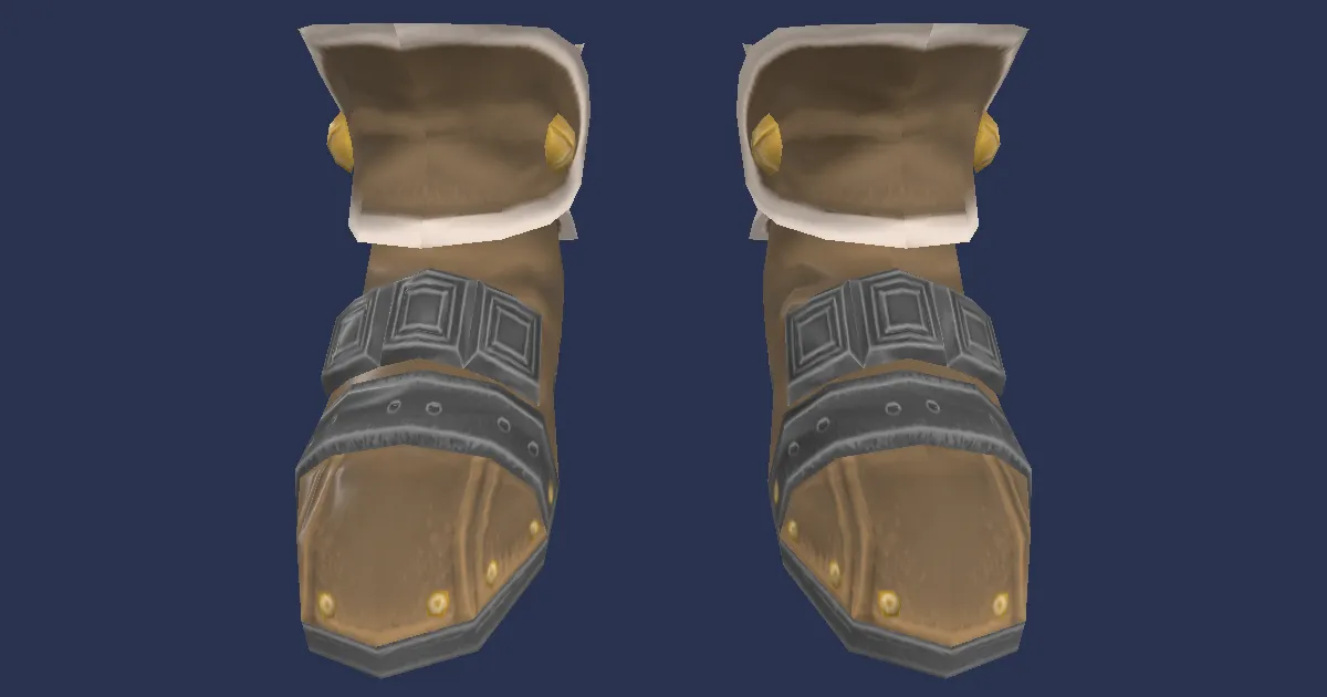 3D-Ansicht von Edelmithril-Schuhe des Verstümmelns