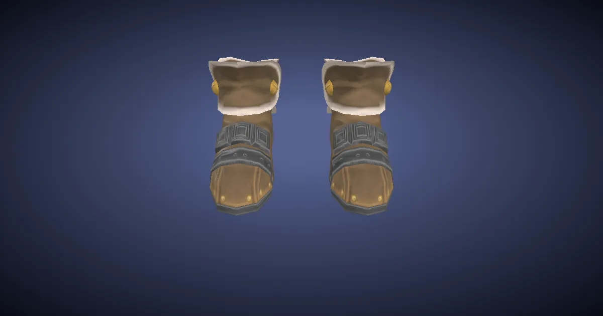 3D-Ansicht von Edelmithril-Schuhe des Verstümmelns