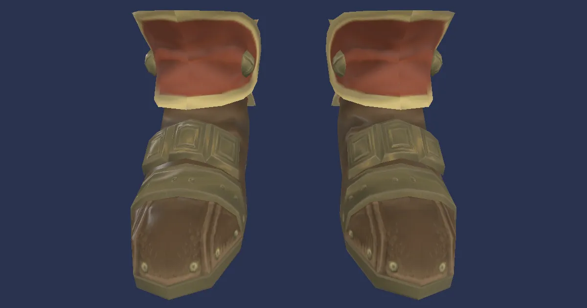 Rendu 3D de Chaussures de pisteur en mithril noble