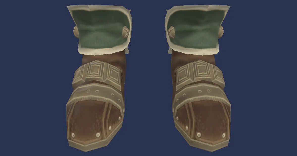 Zonureskin Shoes of Crafting - 3D render