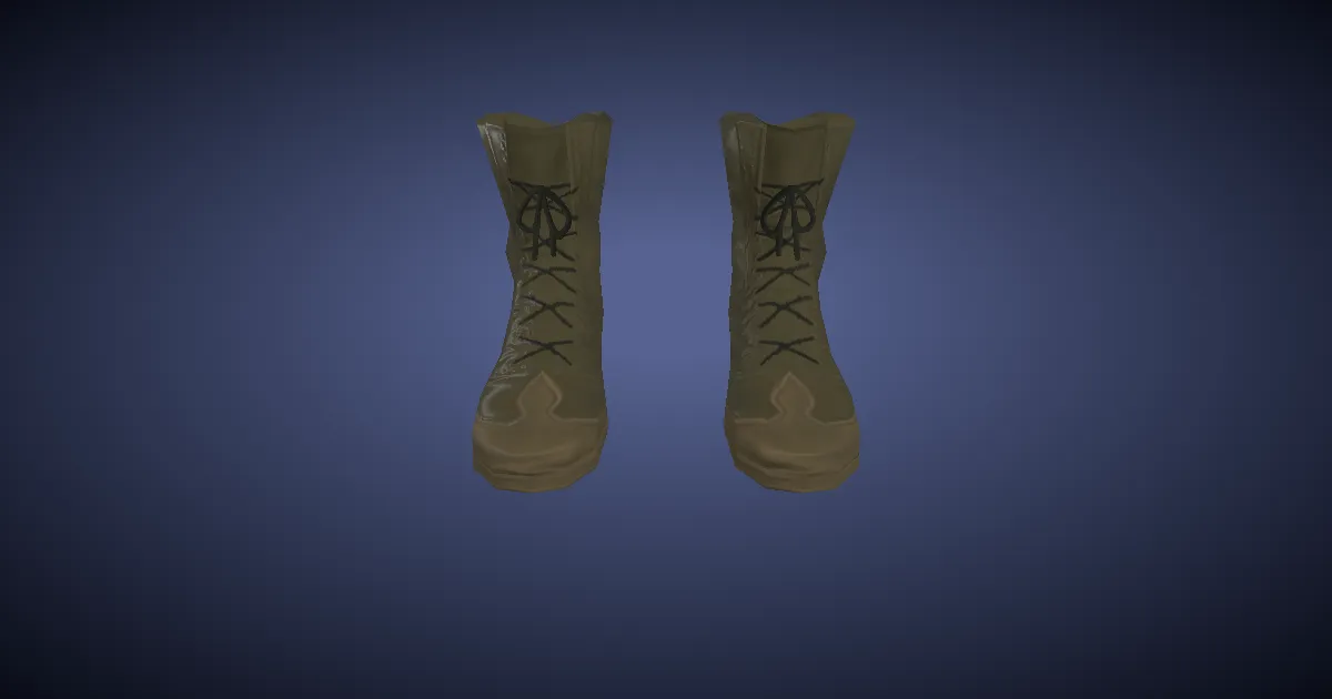 Ophiotauroskin Boots of Maiming - 3D render