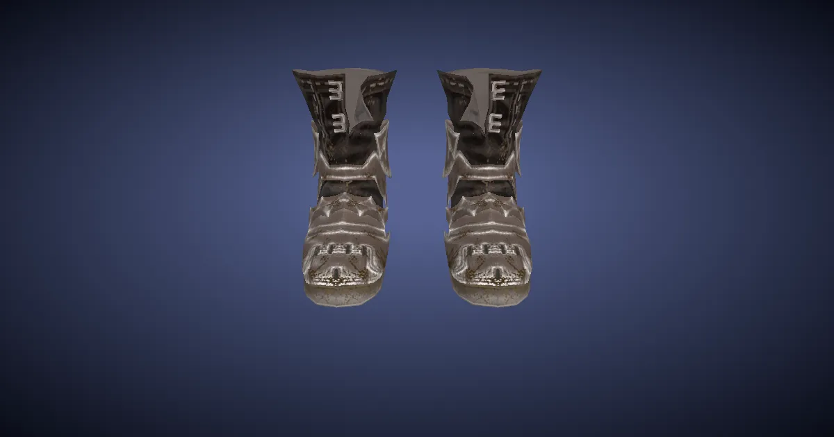 3D-Ansicht von Modifizierte Bozja-Stiefel des Schlagens