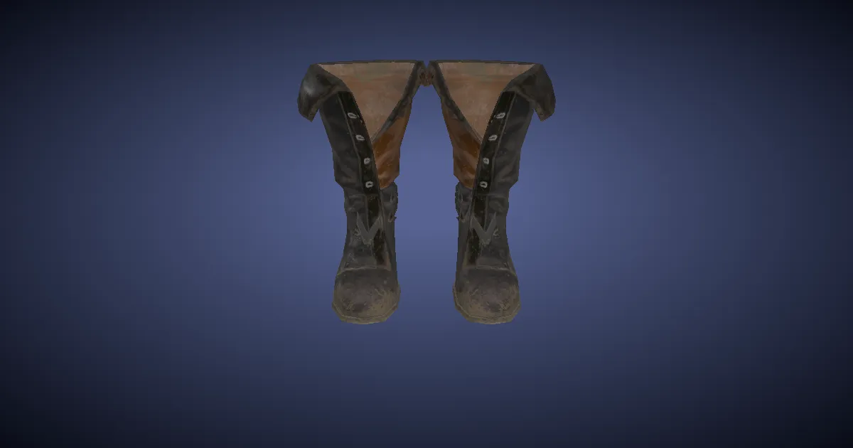 Rendu 3D de Bottes de soigneur bozjien améliorées